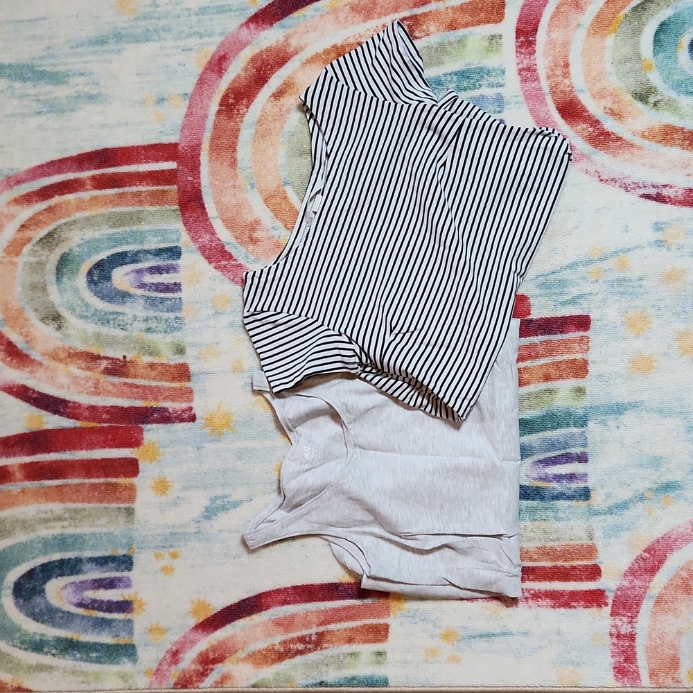 Lot of 2 maternity: one tank and one tee